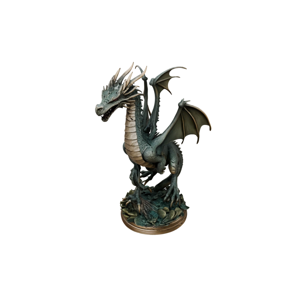 Bronze Relief Swamp Dragon