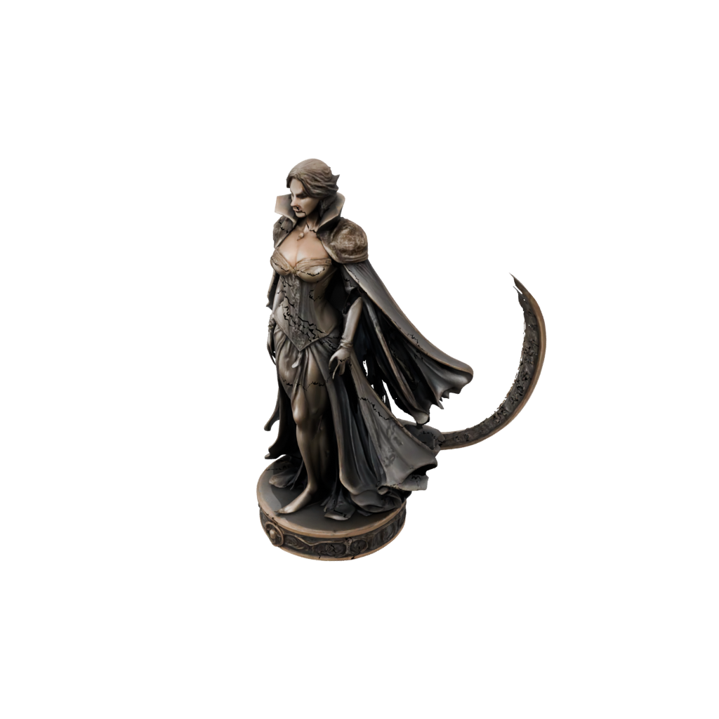 Bronze Relief Vampire Countess