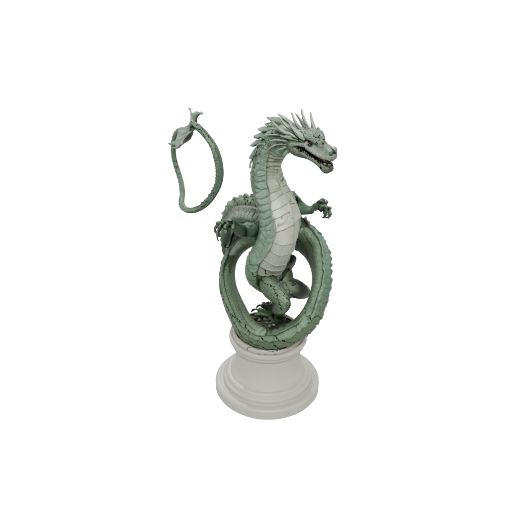 Bust Basilisk Serpent