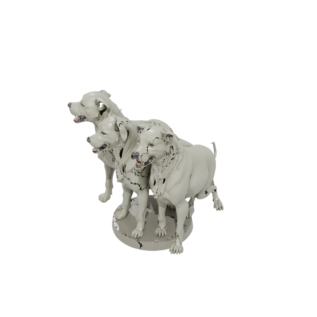 Bust Cerberus Three-Headed Hound