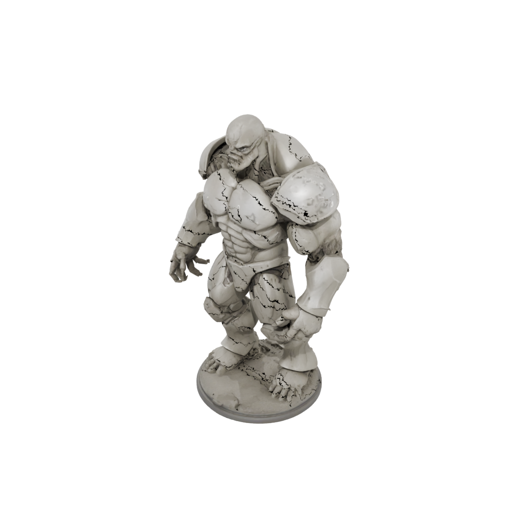 Bust Earth Golem Colossus