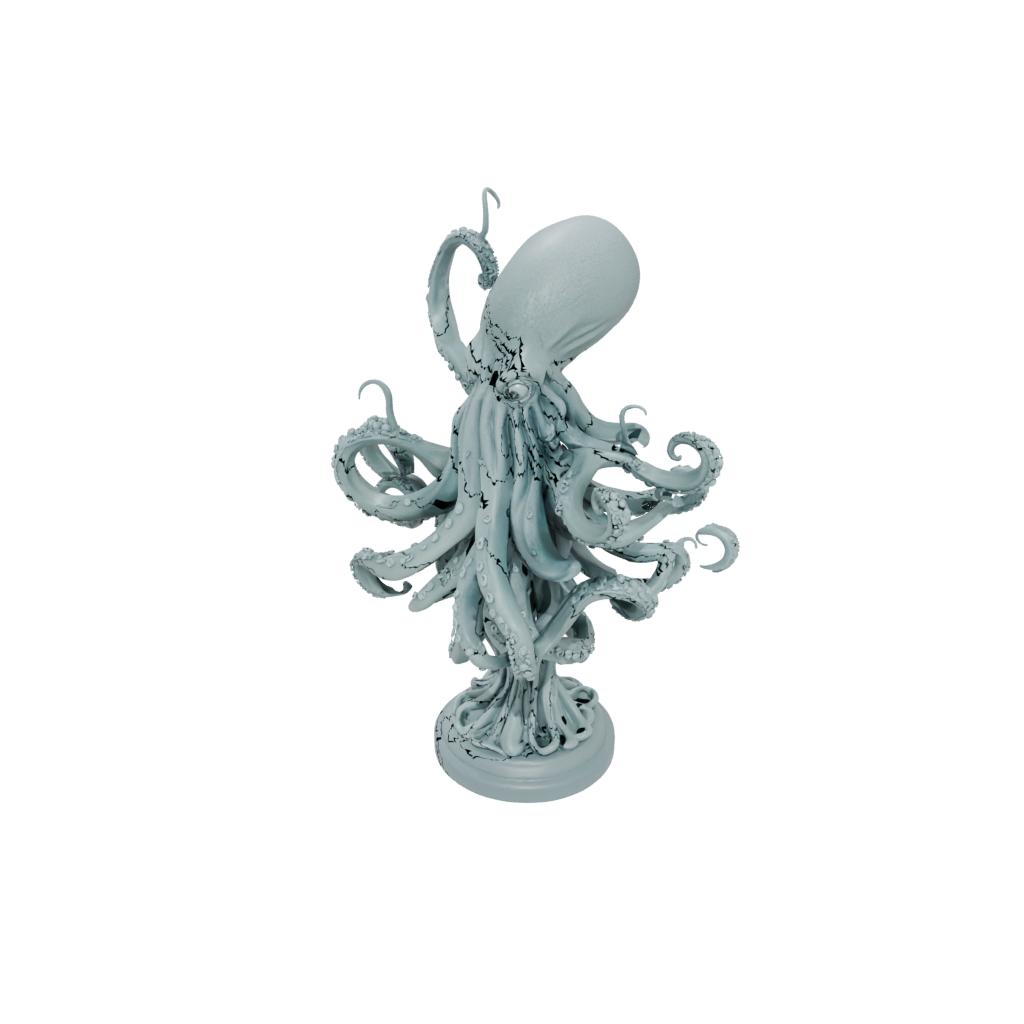 Bust Kraken Tentacle Sculpture