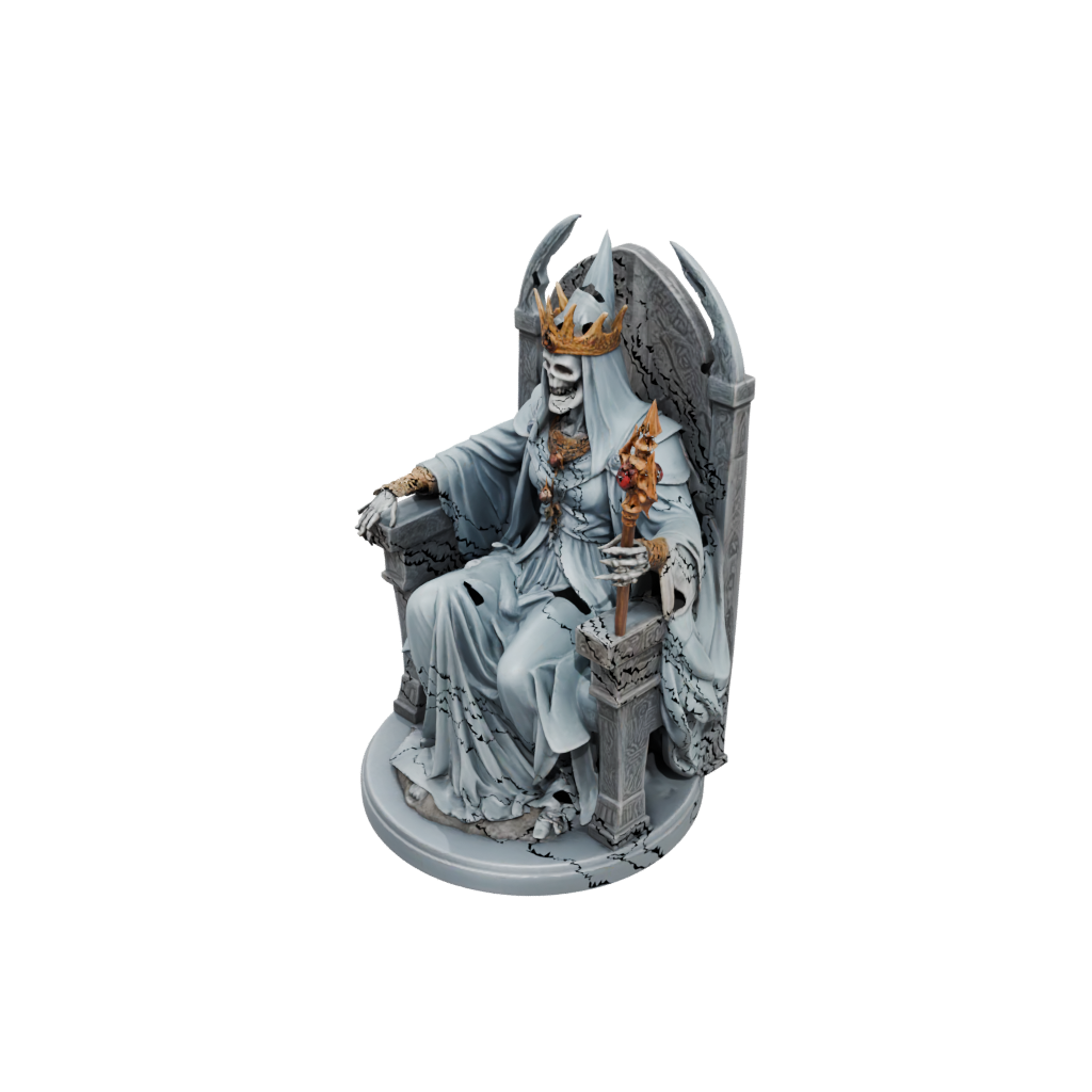 Bust Lich On Throne