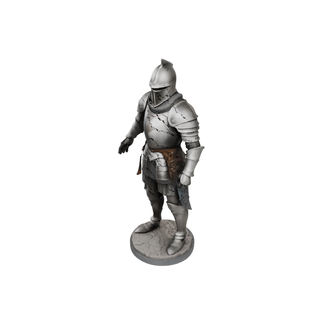 Bust Medieval Knight Statue