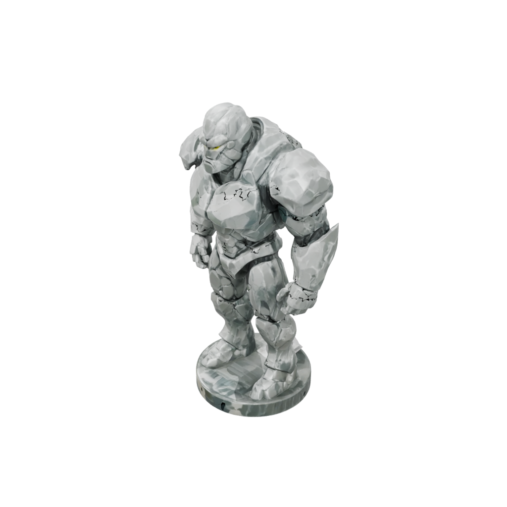Camo Bust Crystal Golem