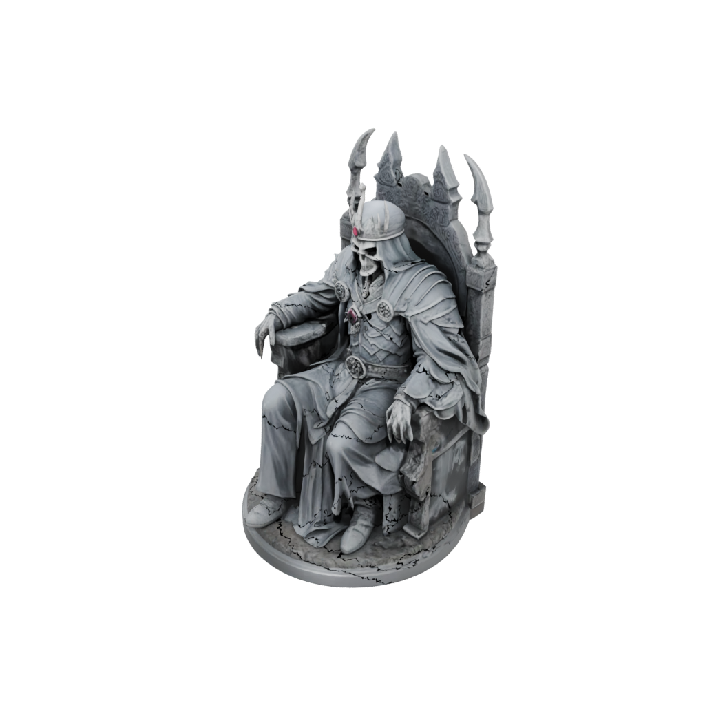 Camo Bust Lich On Throne
