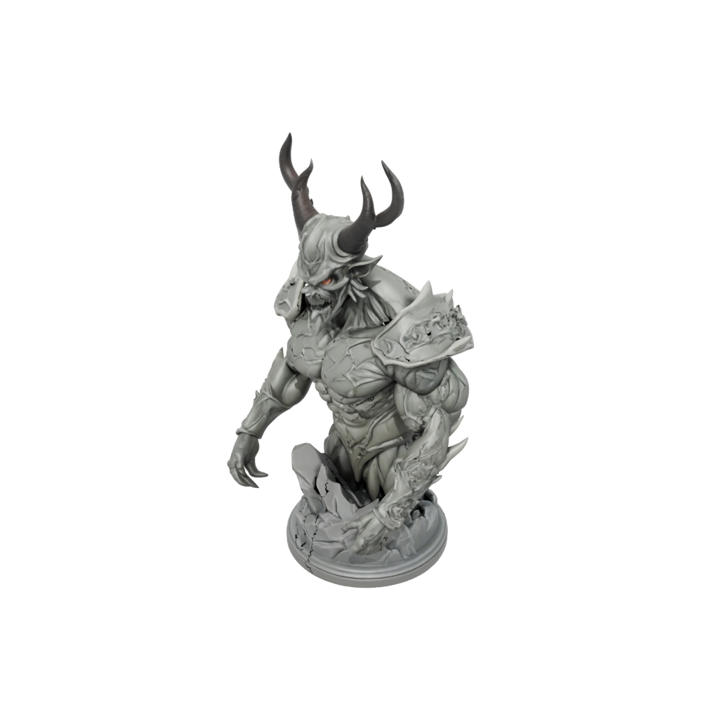 Camo Bust Oni Demon
