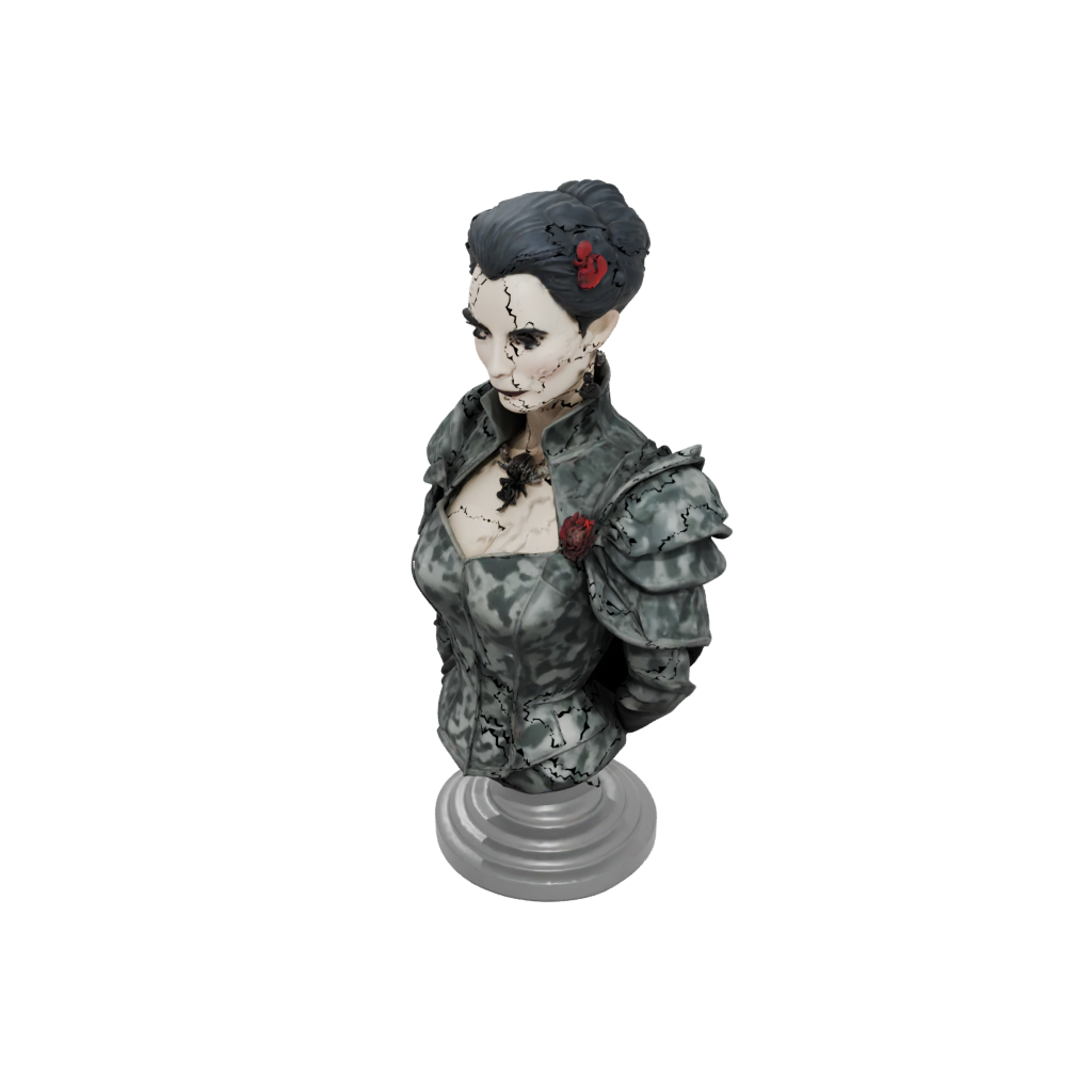 Camo Bust Vampire Countess
