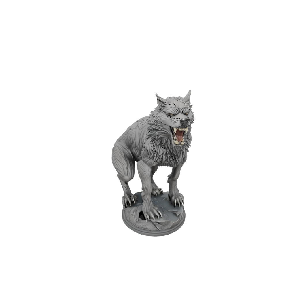Camo Bust Werewolf Mid-Howl
