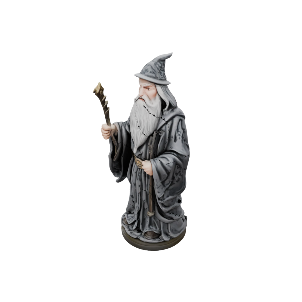 Camo Bust Wise Wizard Figure