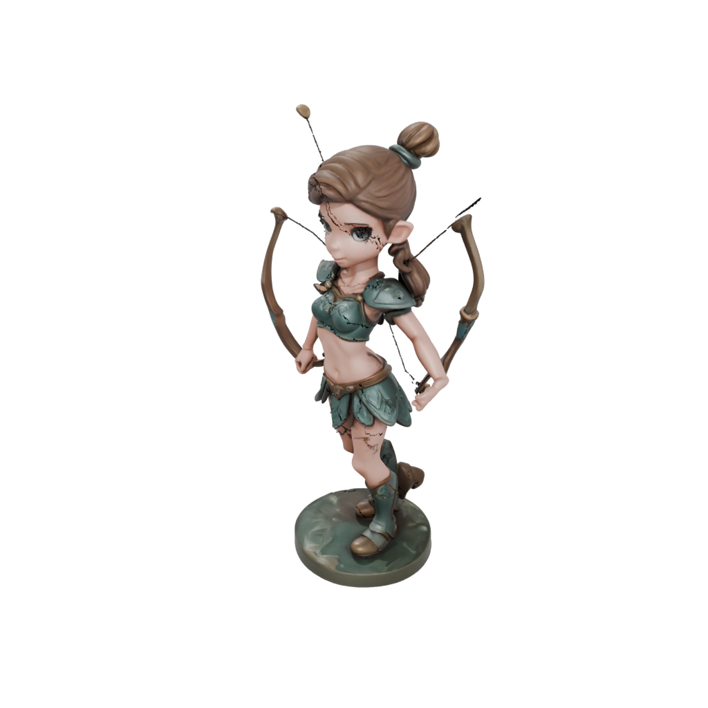 Camo Chibi Centaur Archer