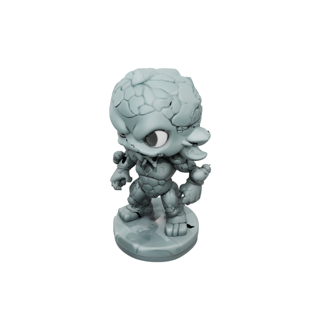 Camo Chibi Hydra Multi-Headed
