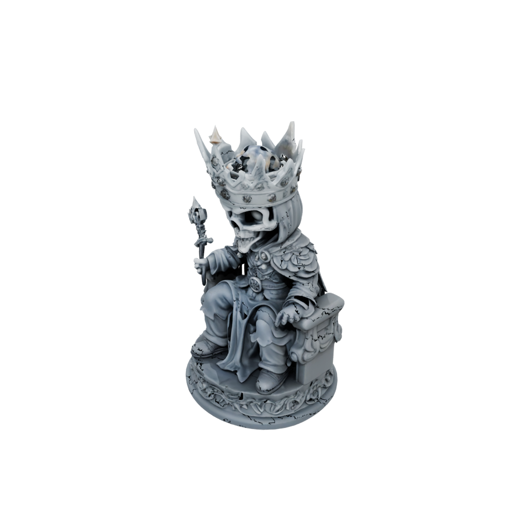 Camo Chibi Lich On Throne