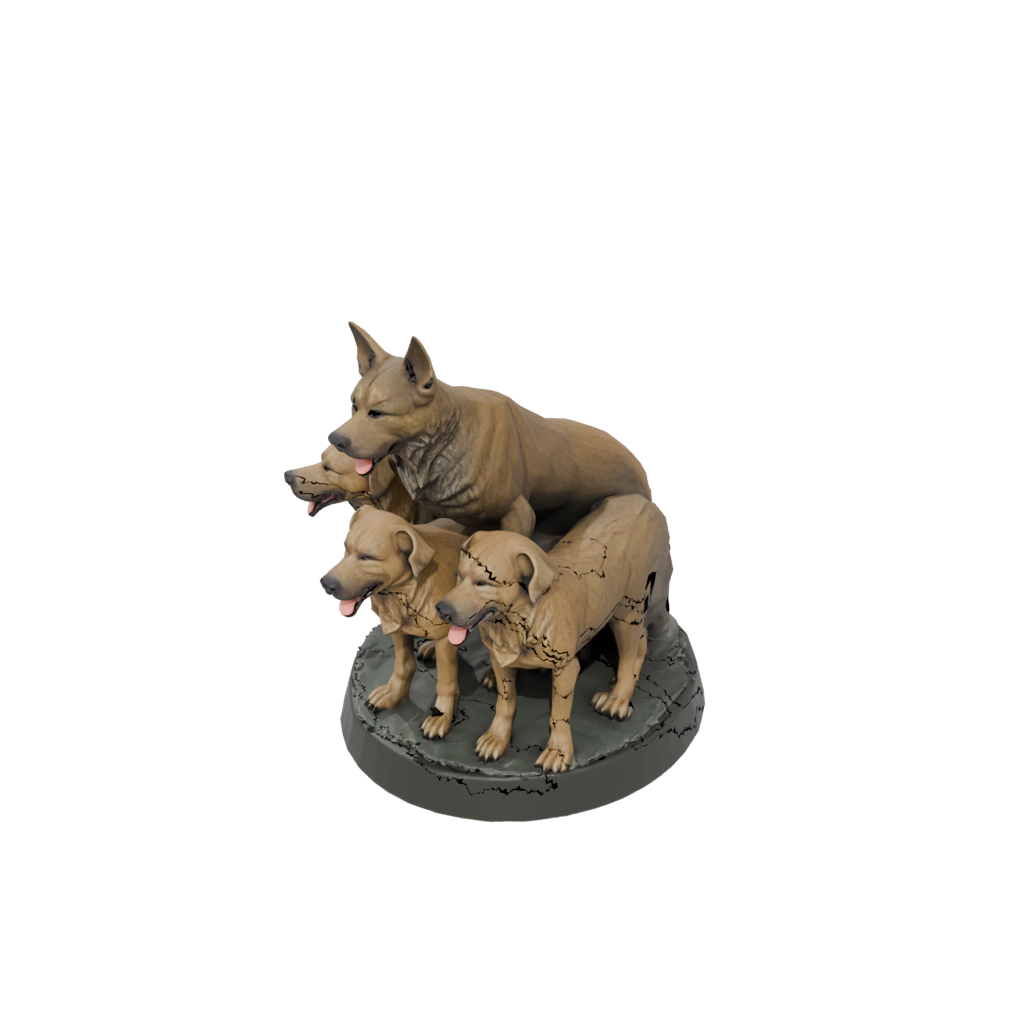 Camo Scene Cerberus Three-Headed Hound