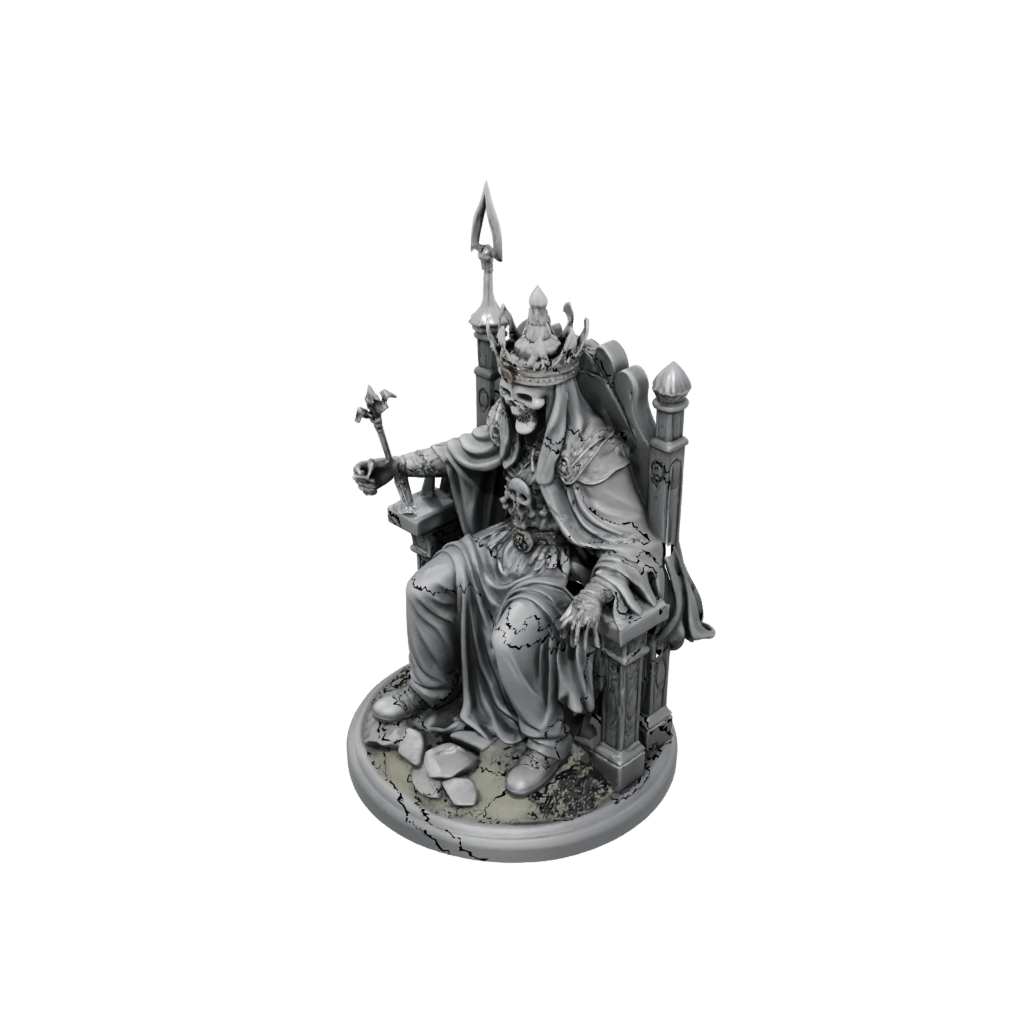 Camo Scene Lich On Throne