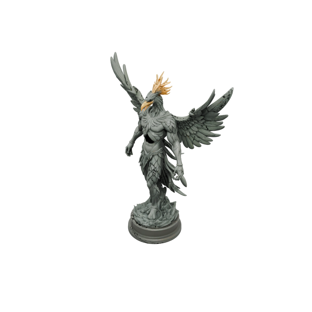Camo Scene Phoenix Rising Sculpture