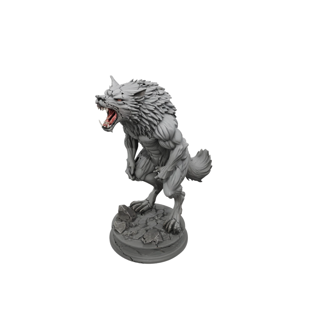 Camo Scene Werewolf Mid-Howl