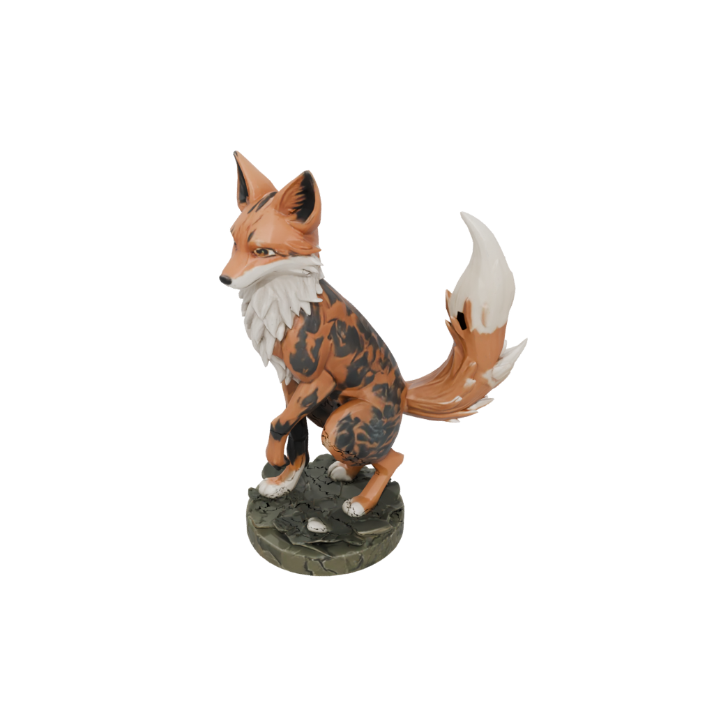 Camo Kitsune Nine-Tail Fox