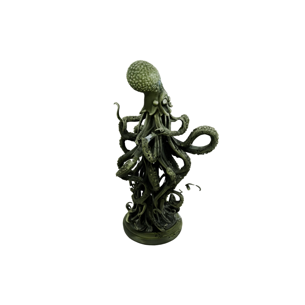 Camo Kraken Tentacle Sculpture