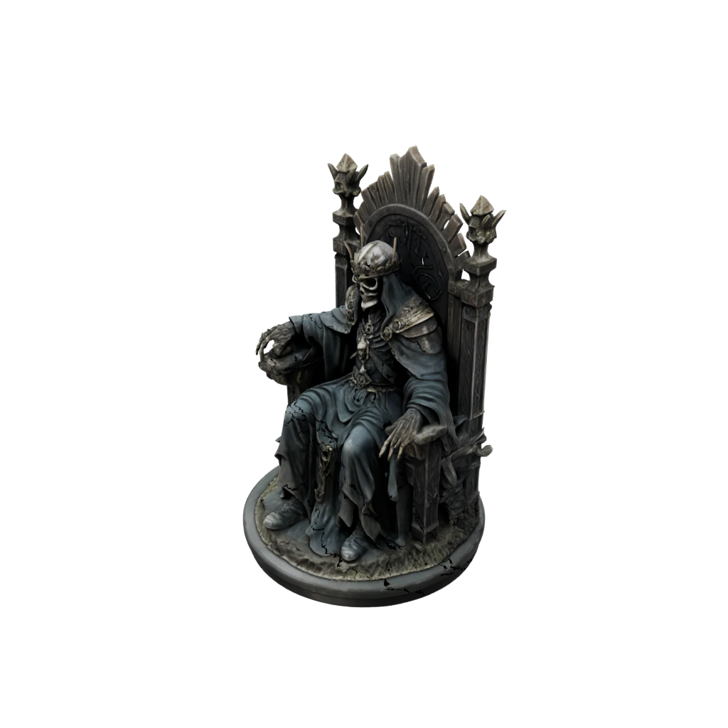 Camo Lich On Throne