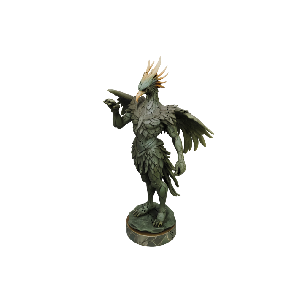 Camo Phoenix Rising Sculpture