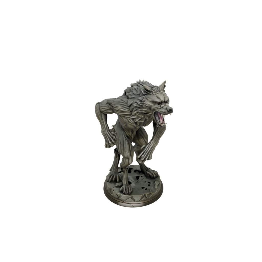 Camo Werewolf Mid-Howl