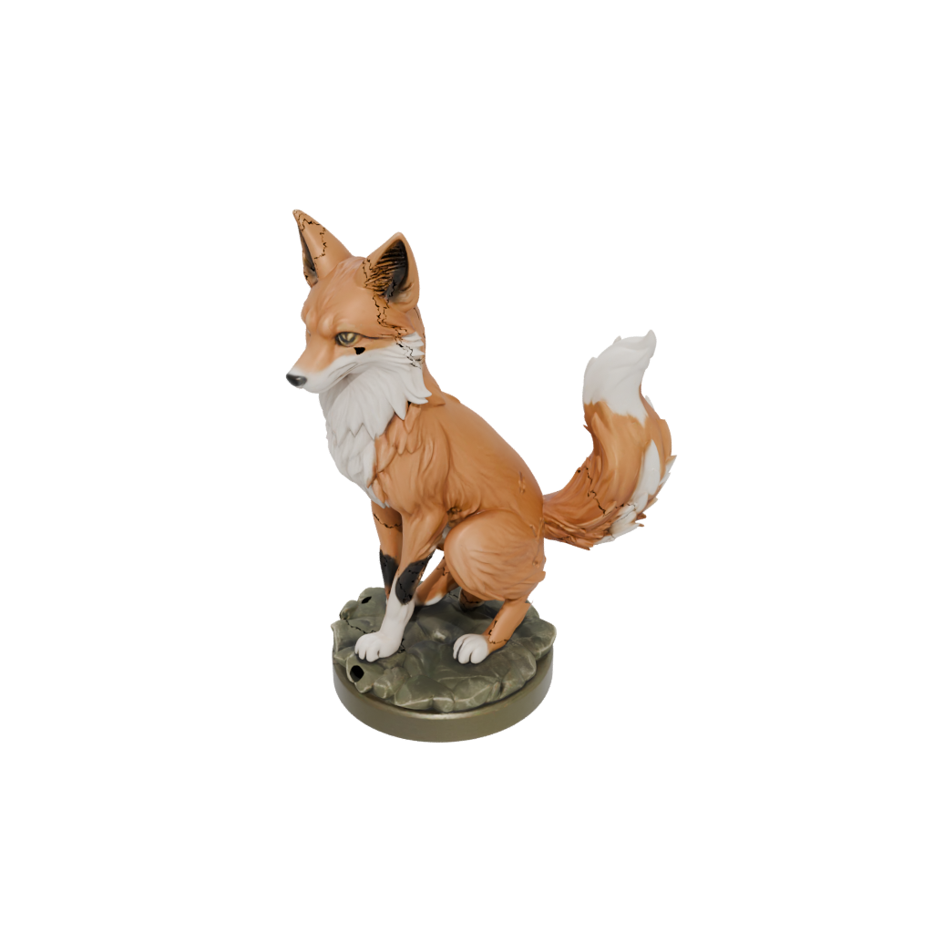 Camo Relief Kitsune Nine-Tail Fox