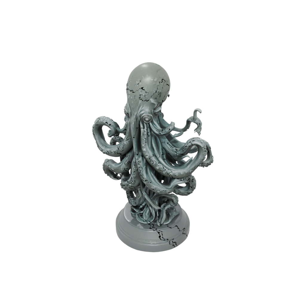 Camo Relief Kraken Tentacle Sculpture