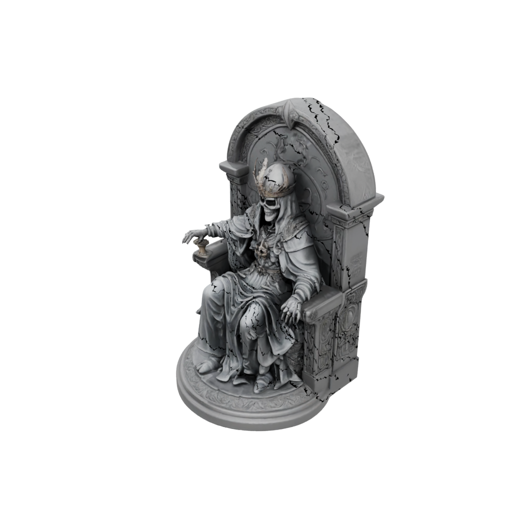 Camo Relief Lich On Throne