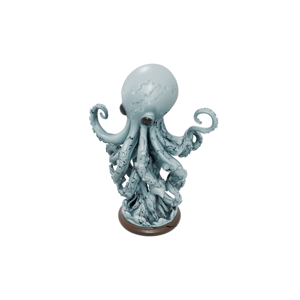 Chibi Kraken Tentacle Sculpture