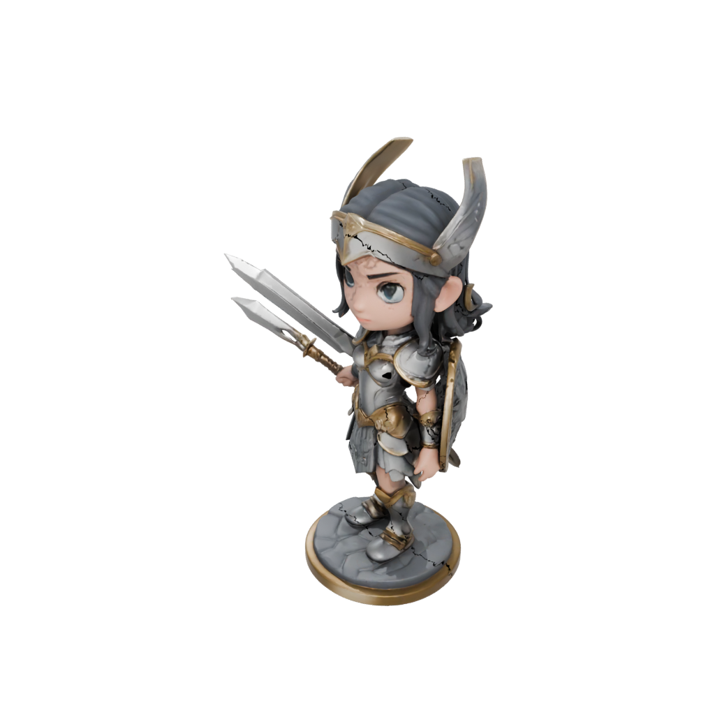 Chibi Valkyrie Warrior Figure