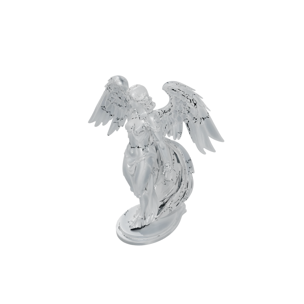 Crystal Bust Celestial Angel Warrior