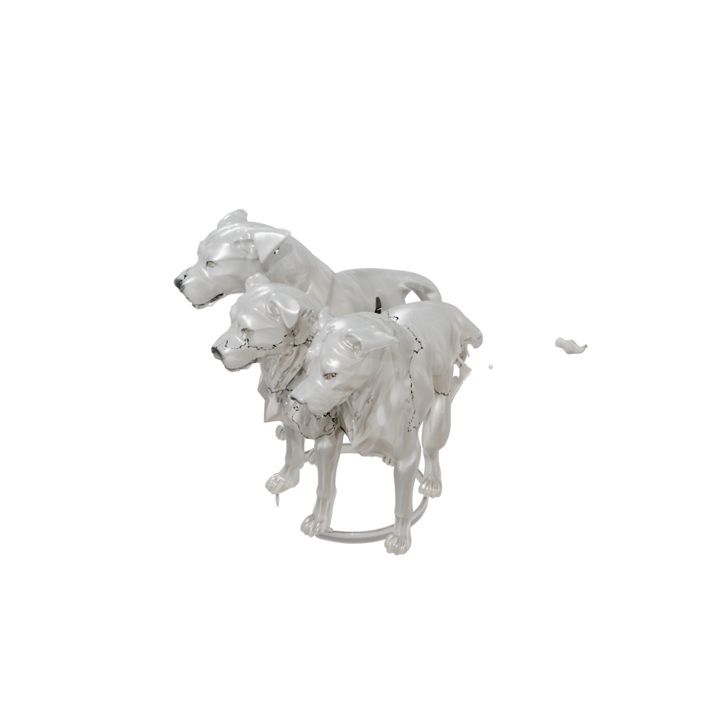 Crystal Bust Cerberus Three-Headed Hound
