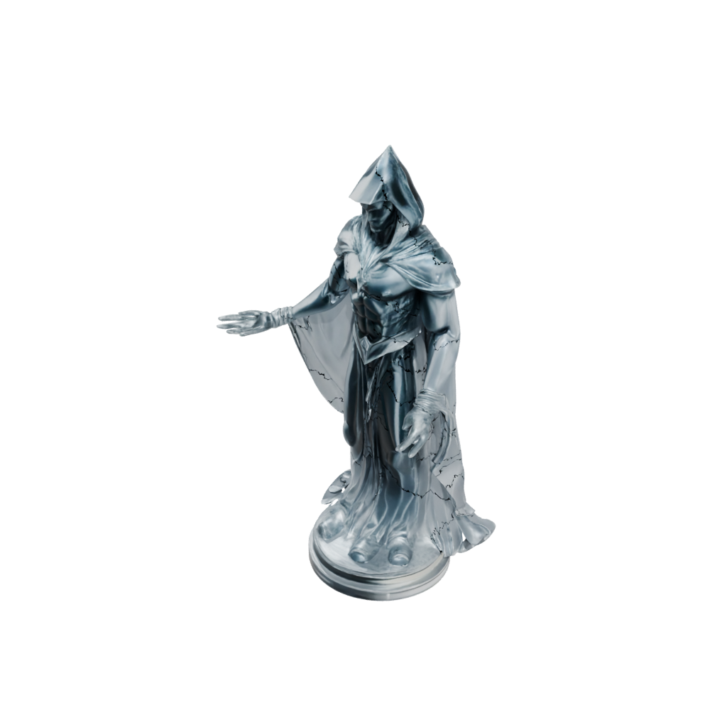Crystal Bust Dark Sorcerer Figurine