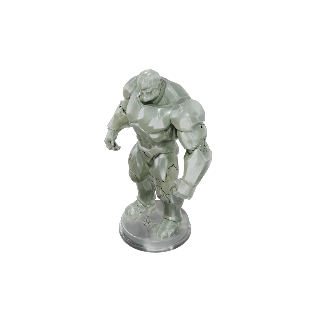Crystal Bust Earth Golem Colossus