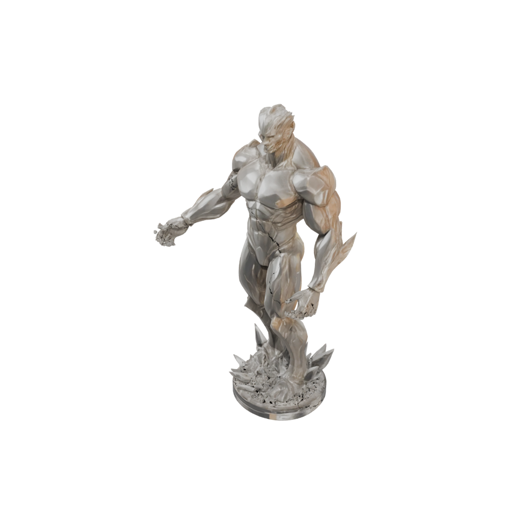 Crystal Bust Fire Elemental Titan