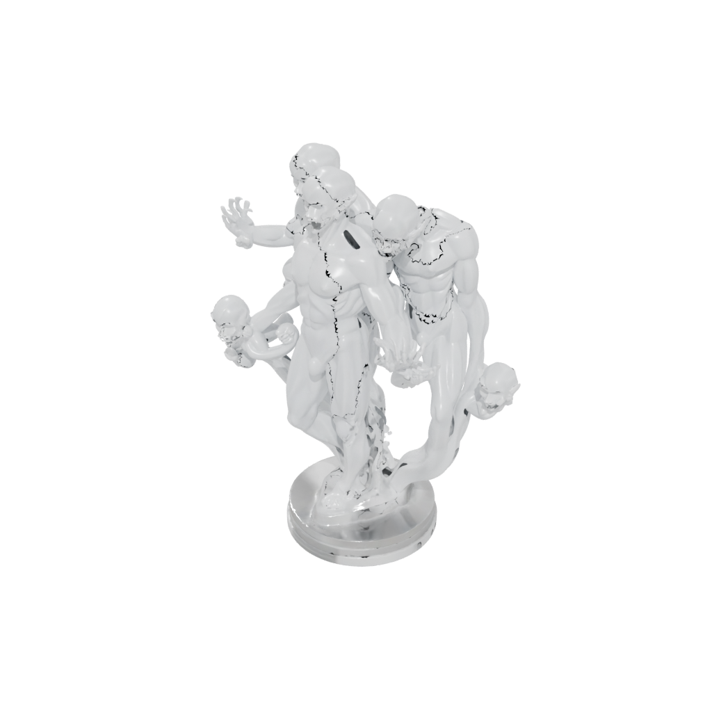 Crystal Bust Hydra Multi-Headed