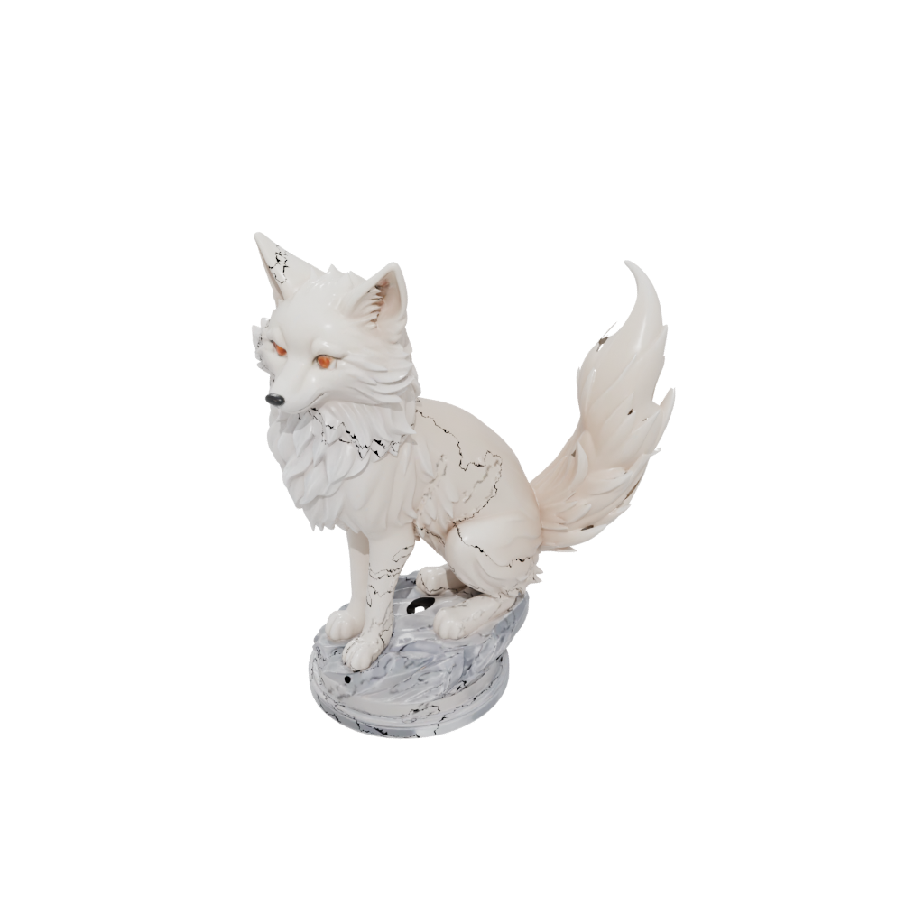 Crystal Bust Kitsune Nine-Tail Fox