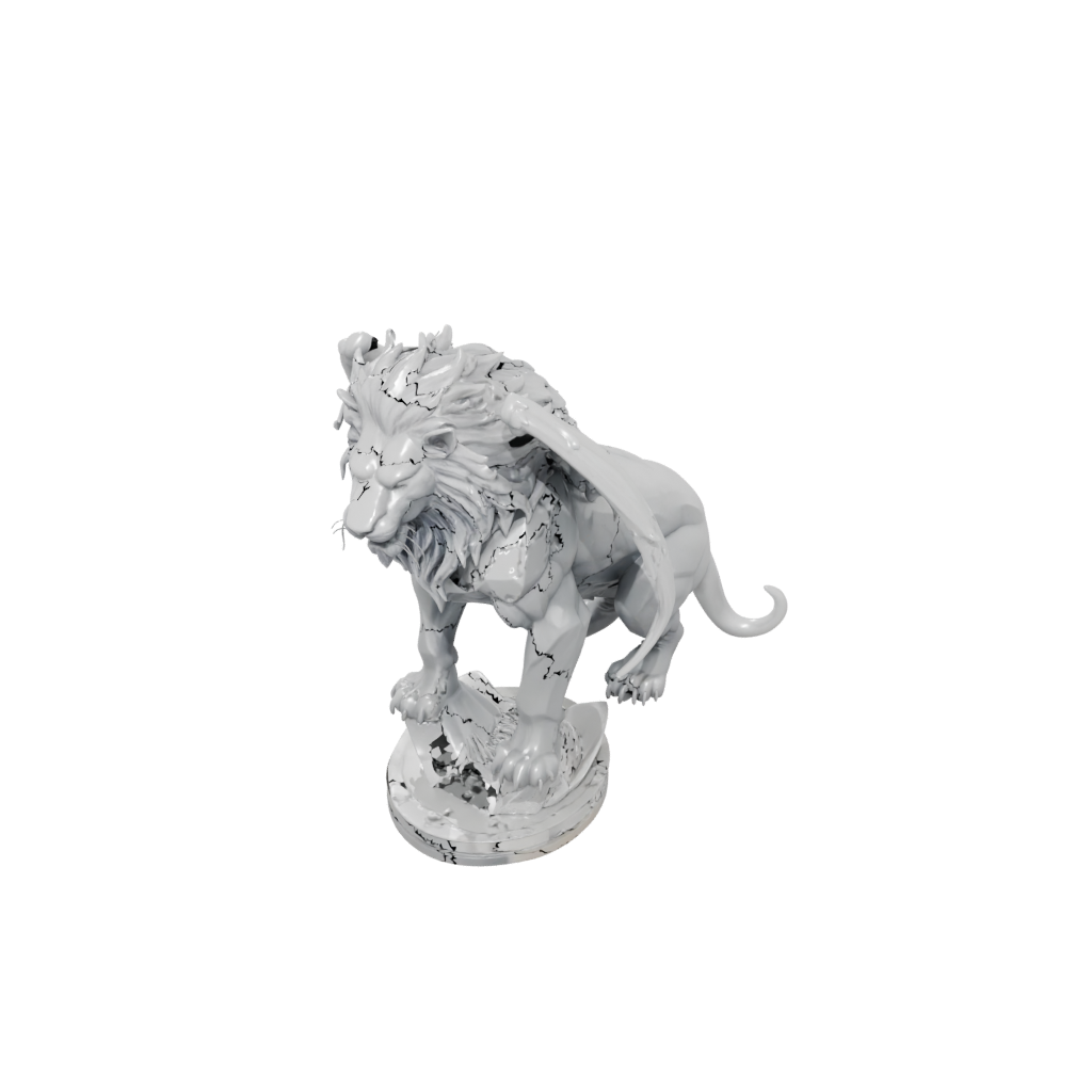 Crystal Bust Manticore