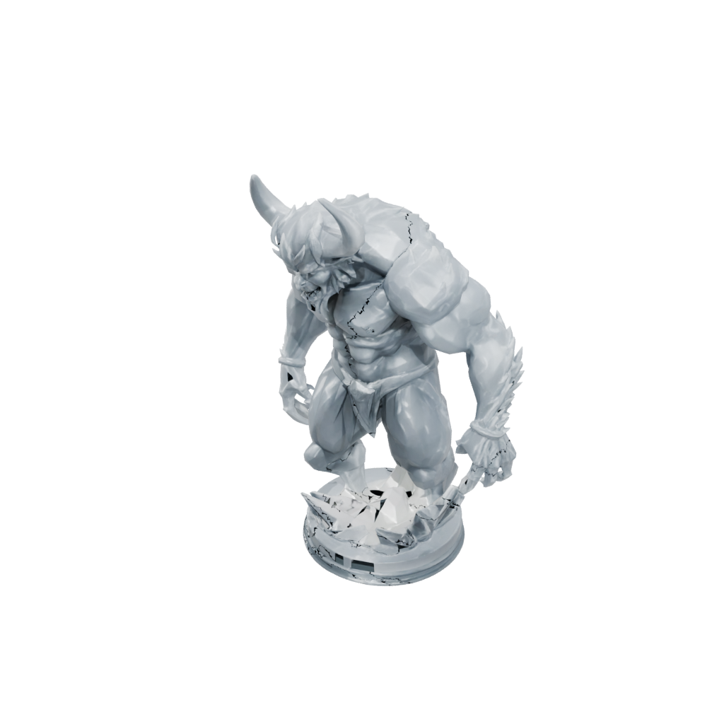 Crystal Bust Oni Demon