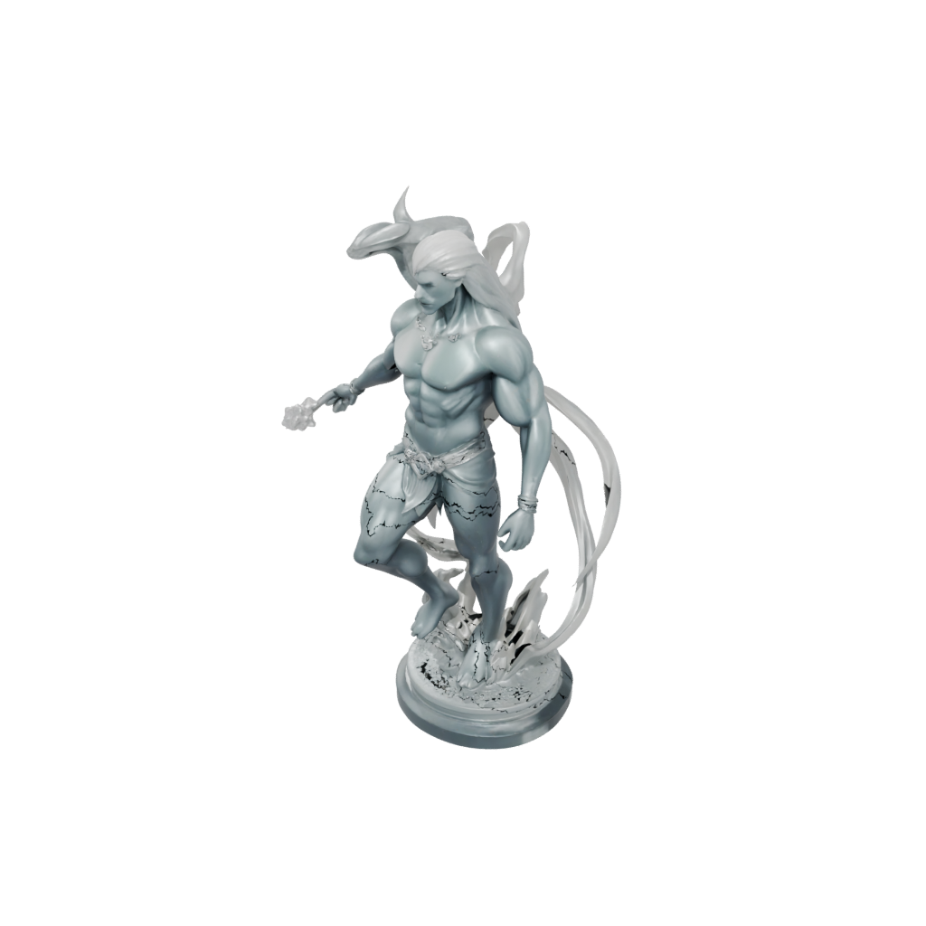 Crystal Bust Storm Djinn