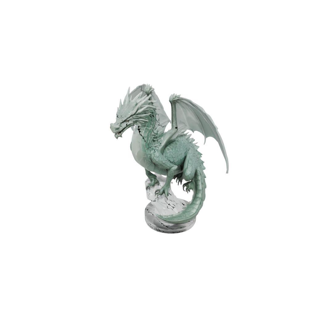Crystal Bust Swamp Dragon
