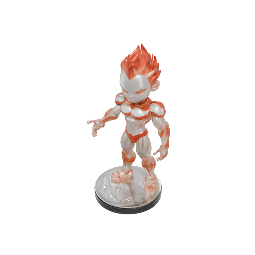 Crystal Chibi Fire Elemental Titan