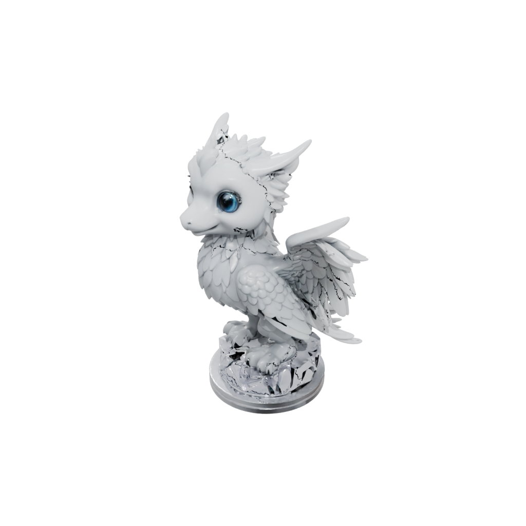 Crystal Chibi Griffin Statue