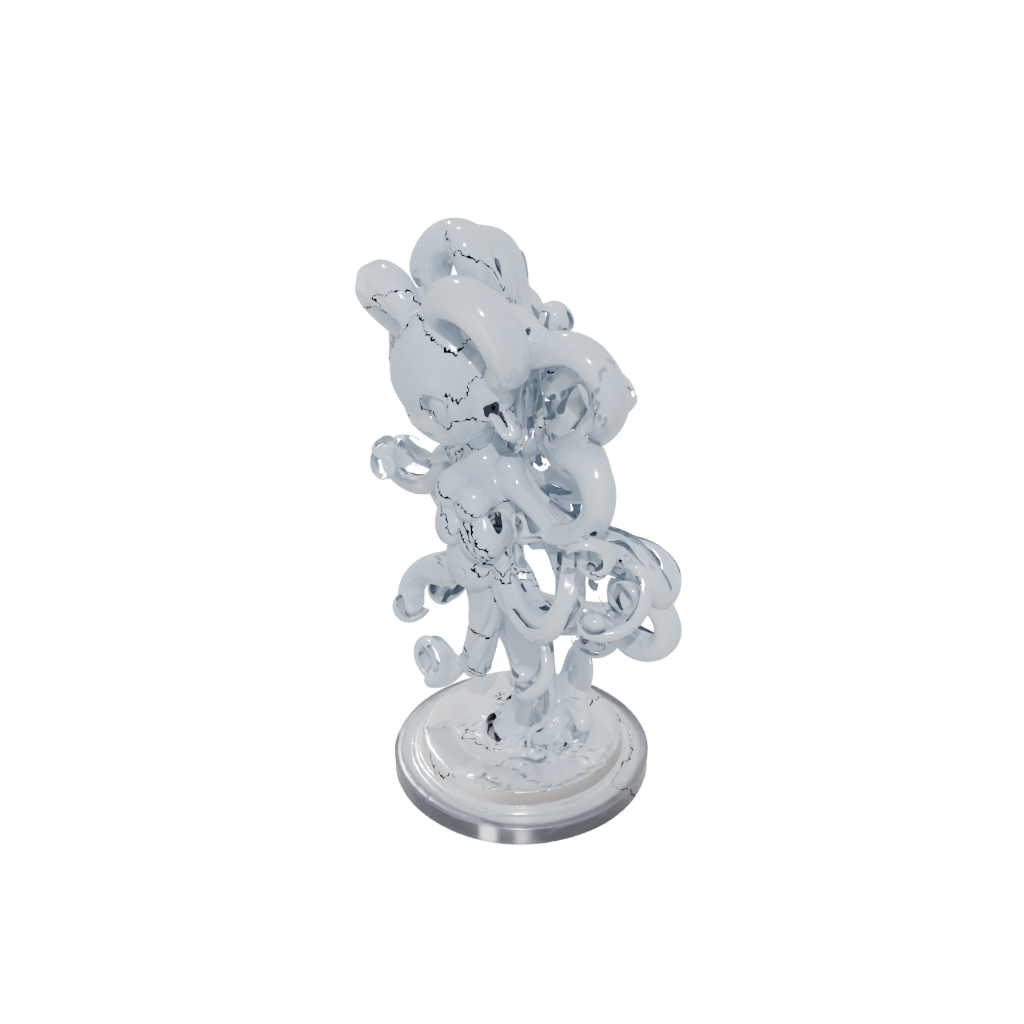 Crystal Chibi Hydra Multi-Headed