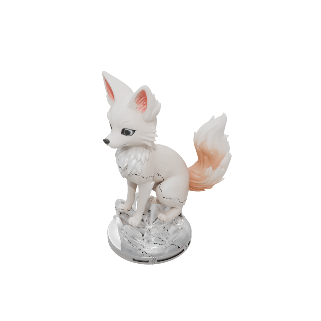 Crystal Chibi Kitsune Nine-Tail Fox