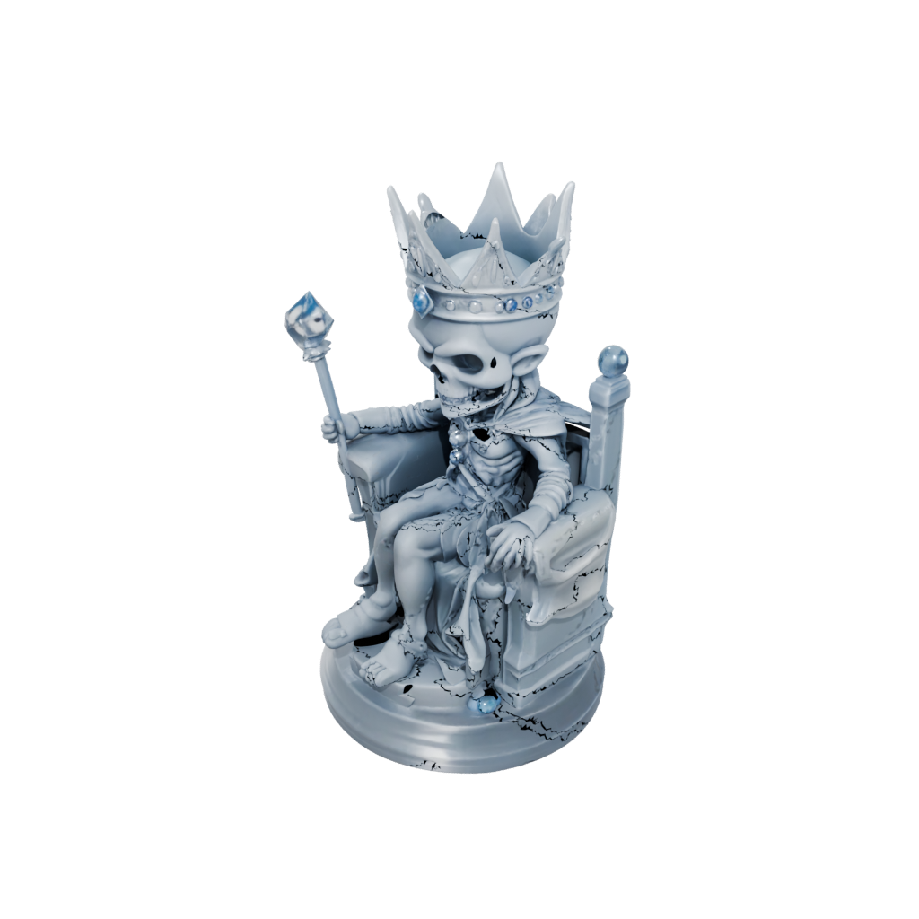 Crystal Chibi Lich On Throne