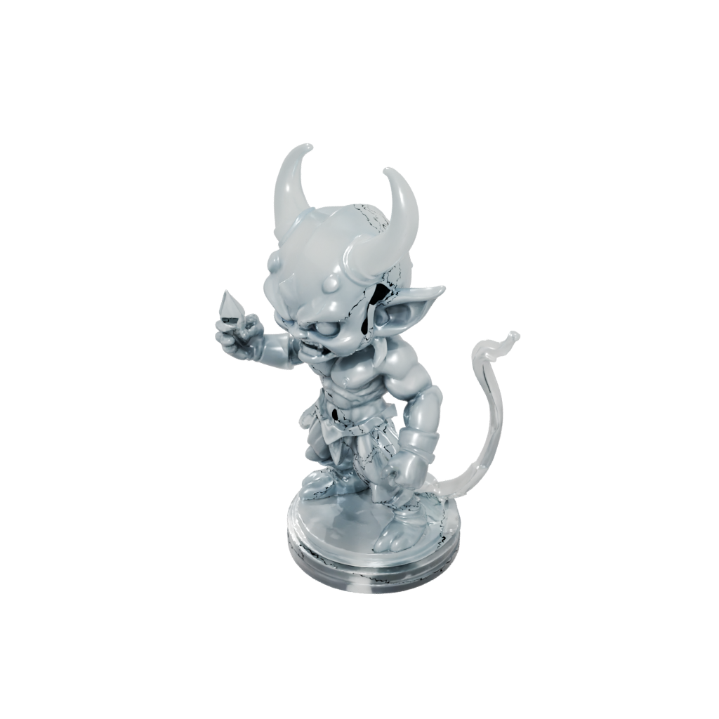 Crystal Chibi Oni Demon