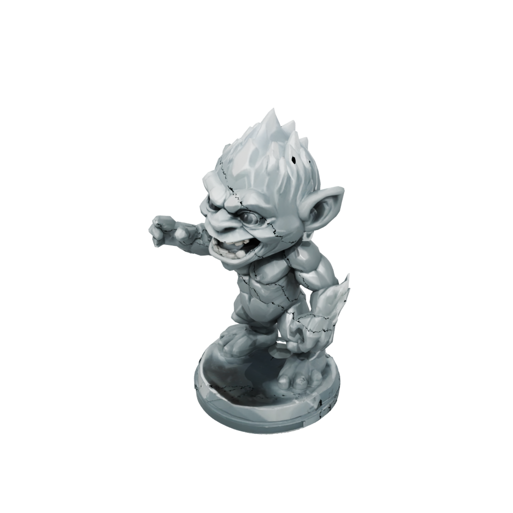 Crystal Chibi Rock Troll