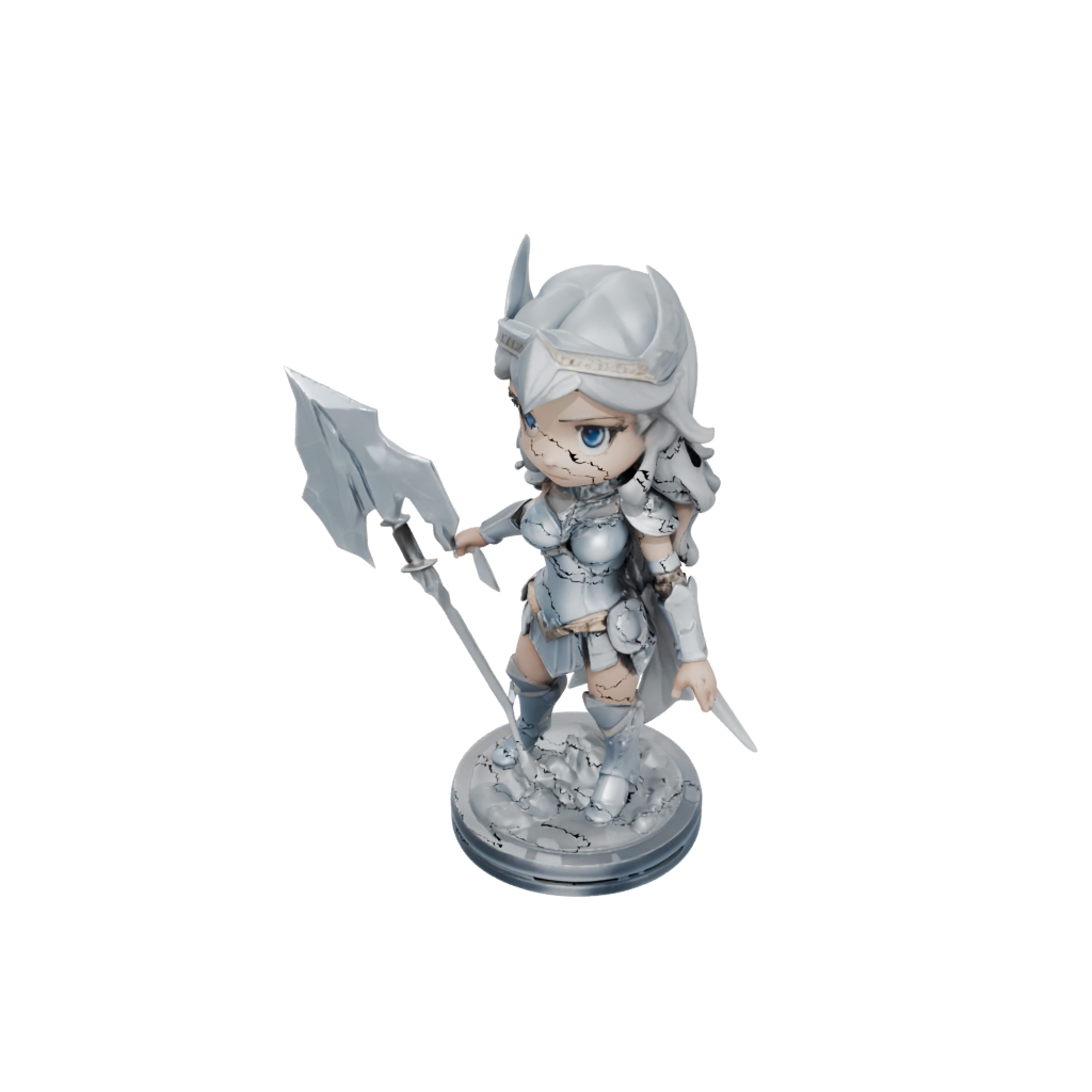 Crystal Chibi Valkyrie Warrior Figure